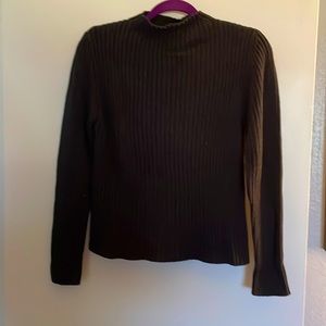 Ralph by Ralph Lauren mock neck smoke grey sweater